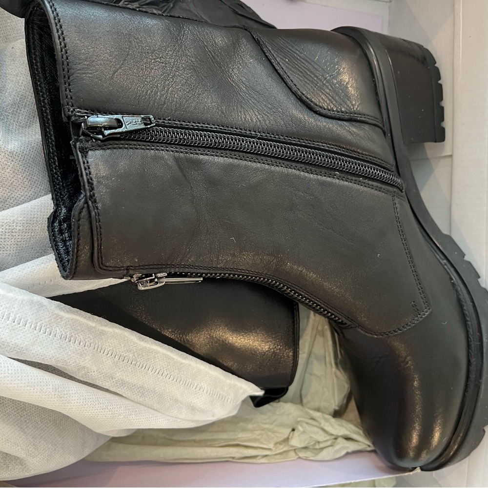 NIB Black Leather Norrah Bootie